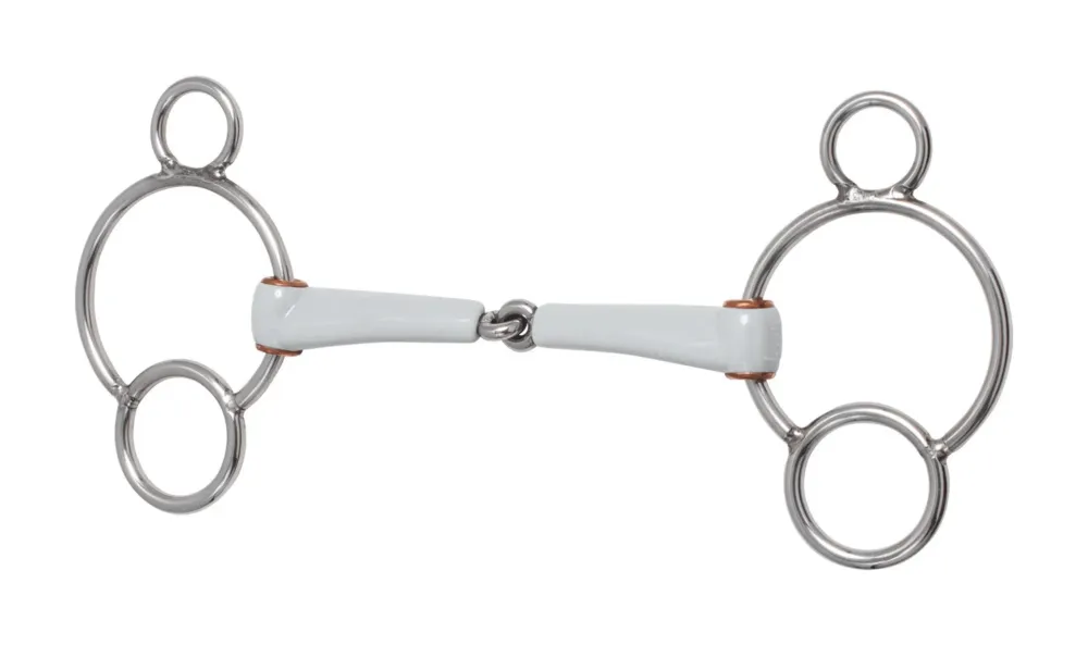 Mors 3 anneaux Beris simple brisure – 135 mm – Medium Soldes