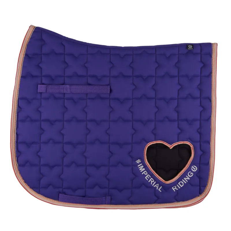 Tapis de selle Imperial Riding Symbol dressage - Poney - Royal Purple Certifi