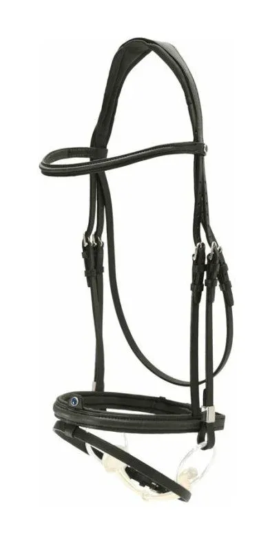 Muserolle combine Stbben 2700 - Poney - Noir / noir argent Prix Rduit