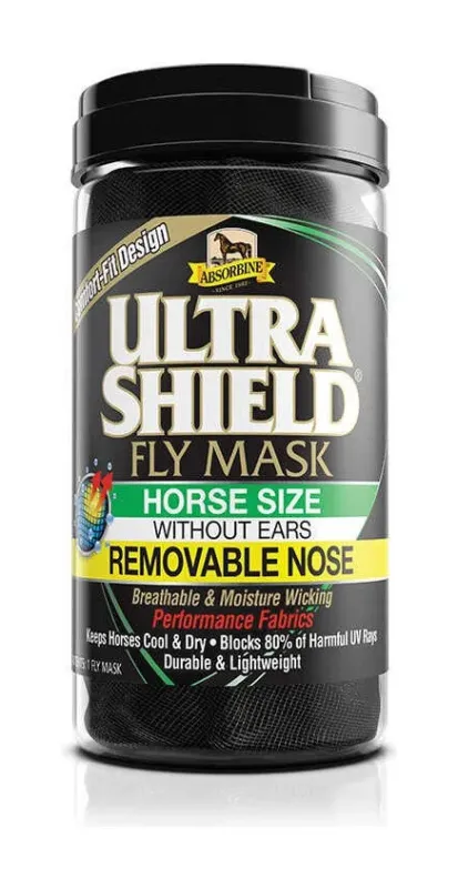 Populaire Masque anti-mouches sans oreilles et protge-nez Absorbine Ultrashield – Cheval