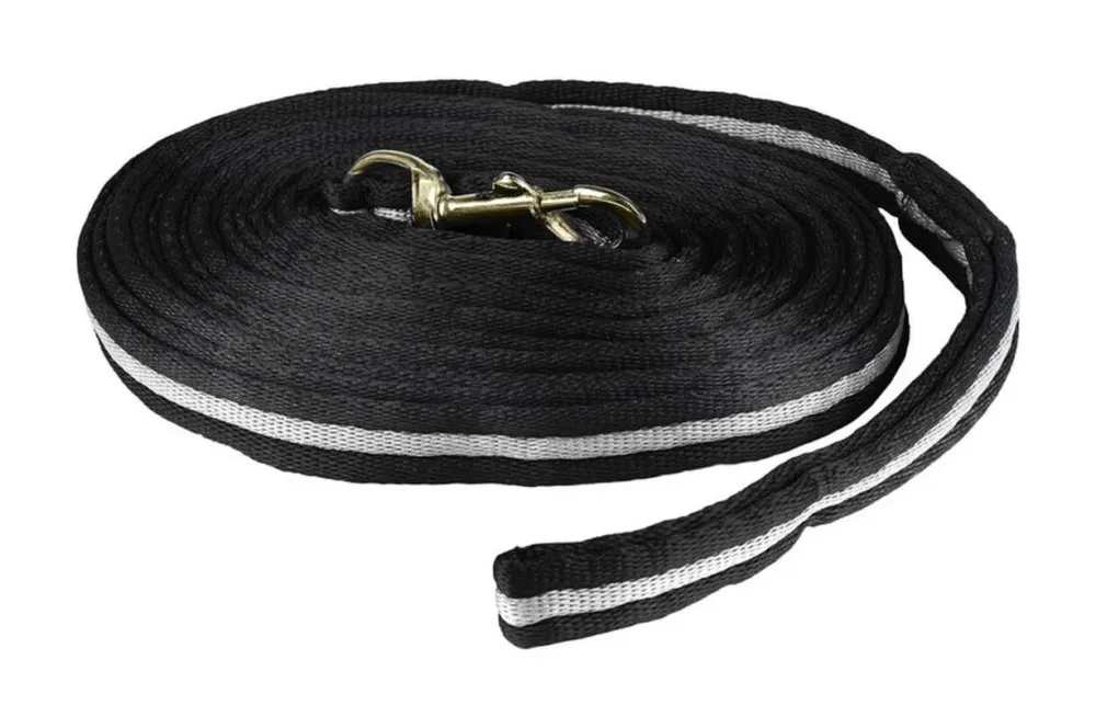 Top Vente Longe Polyester Orbit Horze – Noir