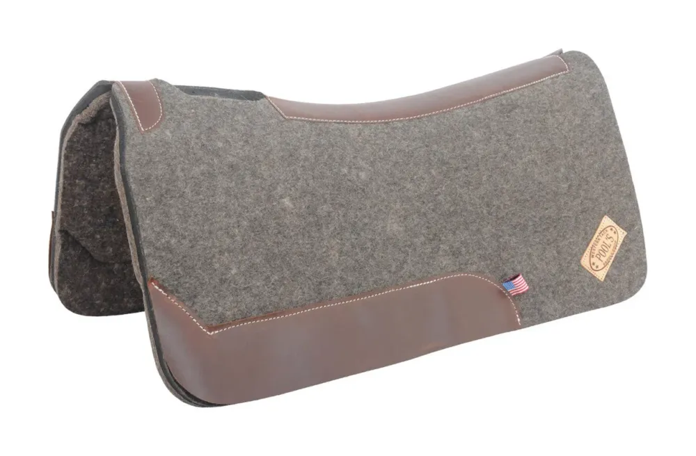 Offre Exclusive Tapis de selle western en feutre/neoprene/feutre Pool's