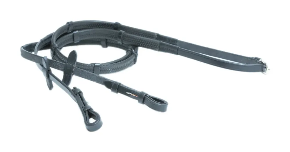 Solde Rnes caoutchouc souple et cuir HFI – Poney – Noir