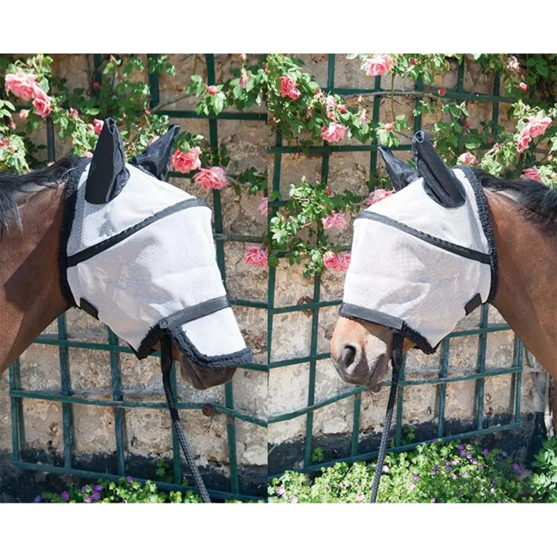 Vente Directe Masque anti-mouches arceau T de T - Poney - Gris / noir
