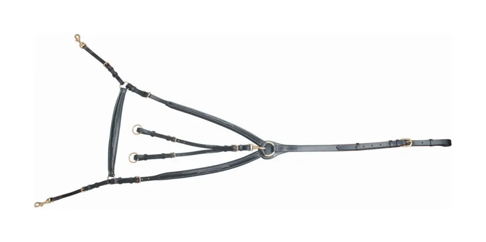 Usine Directe Collier de chasse doubl pont T de T - Poney - Noir