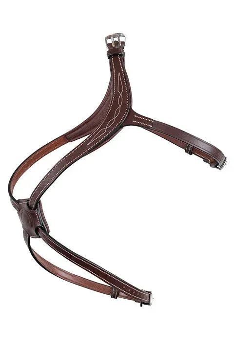 Muserolle Montar Lyon cuir tann – Cheval – Marron Vente Flash