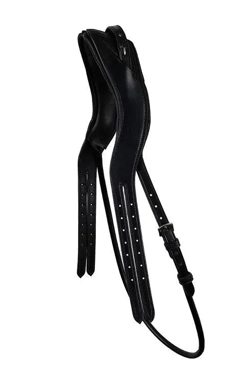 Ttire Montar adapt cuir tann sous gorge ronde - Poney - Noir Quantit Limite