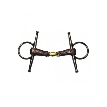 Nouvel Arrivage Mors recouvert de Cuir Aiguilles Double brisure Jump In - 115MM - INOX/CUIR - 18MM