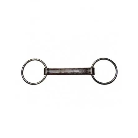 Produit De Marque Mors en Cuir Plat Droit Petits Anneaux Jump In - 125MM - CUIR - 20MM