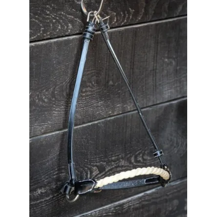 Rduction Muserolle Allemande Cuir Corde Week Jump In - CHEVAL/FULL - ACAJOU