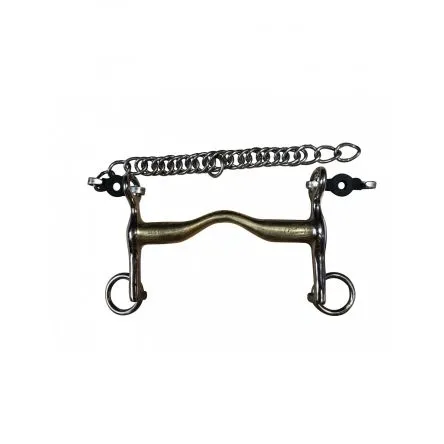 Jusqu puisement Des Stocks Mors bride Petites Branches Passage de Langue German Silver - 125MM - GERMAN SILVER - 18MM