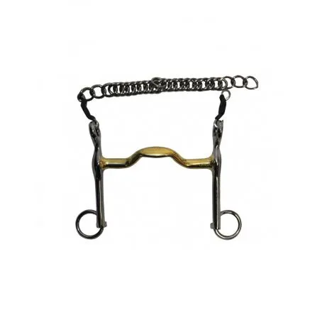 Acheter Direct Mors de bride grandes branches  passage de langue Jump In – 125MM – GERMAN SILVER – 16MM