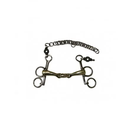 Haute Qualit Mors Pelham petites branches Double brisure Jump In - 115MM - GERMAN SILVER - 17MM