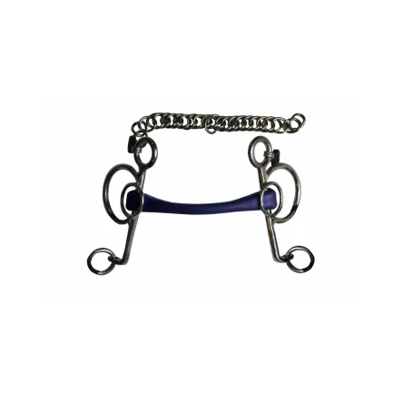 Mors Caoutchouc Pelham grandes branches Jump In - 135MM - CAOUTCHOUC - 19MM Promotion Saisonnire