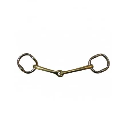 Mors de Filet de Bride Releveur Jump In - 135MM - GERMAN SILVER - 8MM Haute Qualit
