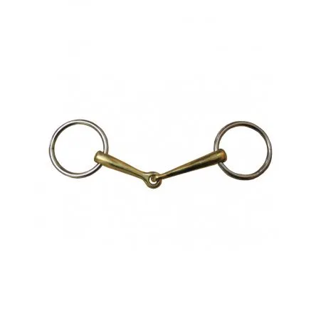 Meilleur Prix Mors de filet de bride Jump In - 135MM - GERMAN SILVER - 14MM