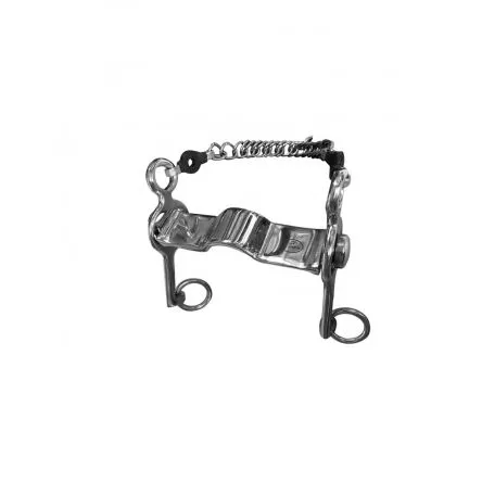 Mors Pelham Plat petites branches Jump In - 135MM - INOX - 30MM Affaire Saisir