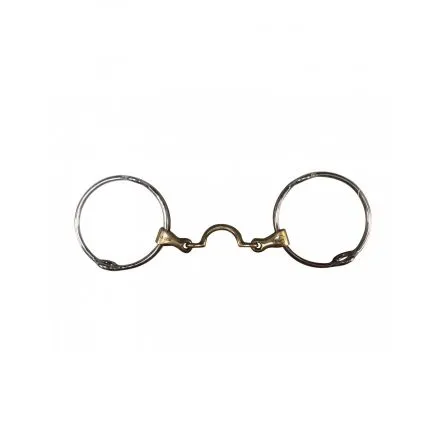 Certifi Mors Releveur Grand anneaux Double brisure Passage de langue Jump In - 125MM - GERMAN SILVER - 17MM