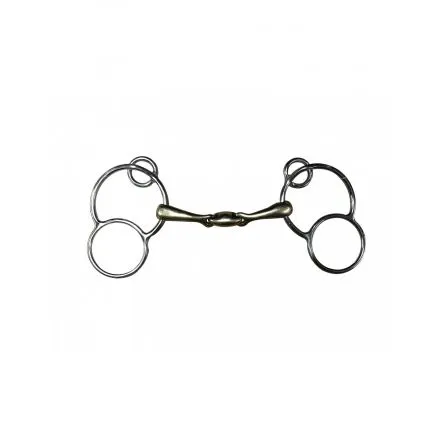 Remise Mors Pessoa allemand Double brisure Jump In - 125MM - GERMAN SILVER - 17MM