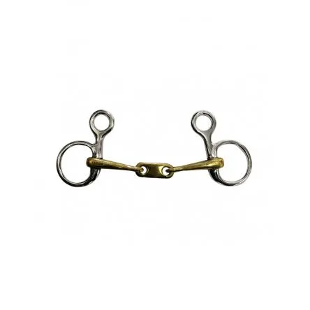 Remise Mors Baucher Double brisure Palette Jump In - 125MM - GERMAN SILVER - 10MM