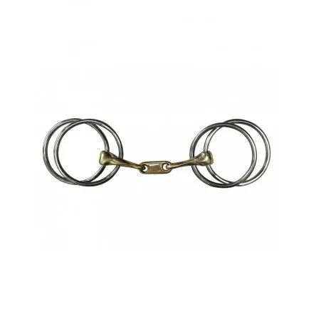 Rduction Mors Quatre anneaux Torsad Palette Jump In - 125MM - GERMAN SILVER - 12MM