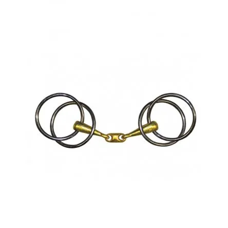 Mors Quatre anneaux Double brisure Jump In - 125MM - GERMAN SILVER - 17MM Achetez Aujourdhui