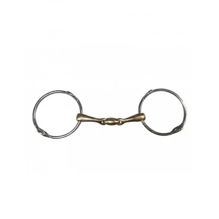 Affaire Saisir Mors Releveur Grand anneaux Double brisure Jump In - 135MM - GERMAN SILVER - 17MM