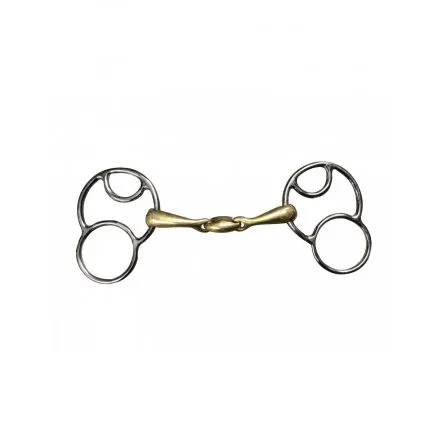 Mors Pessoa allemand Newstyle Double brisure Jump In - 135MM - GERMAN SILVER - 12MM Affaire Saisir