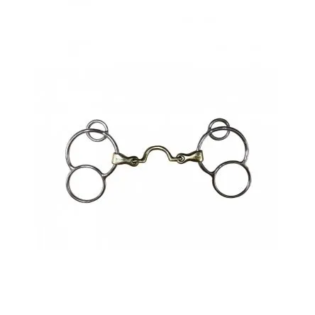 Affaire Saisir Mors Pessoa allemand Double brisure Passage de langue Jump In - 135MM - GERMAN SILVER - 17MM