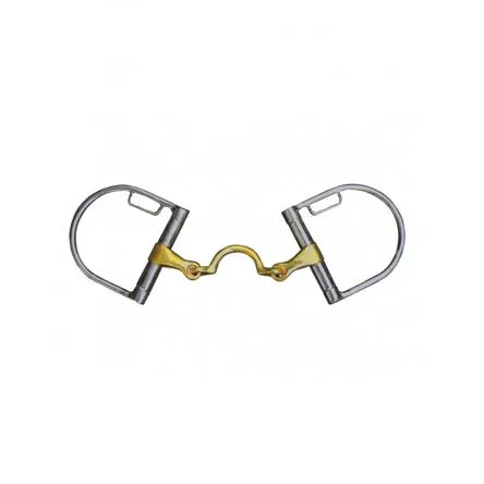 Offre Du Jour Mors Verdun Double brisure avec Passage de langue Jump In - 125MM - GERMAN SILVER - 17MM