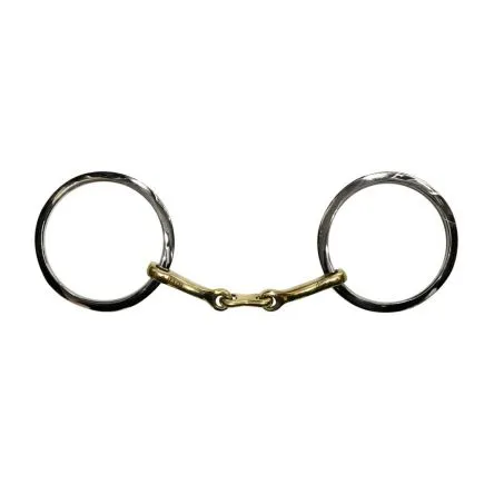 Mors Carr Grands anneaux plats avec Palette Jump In - 125MM - GERMAN SILVER - 8MM Produit De Marque