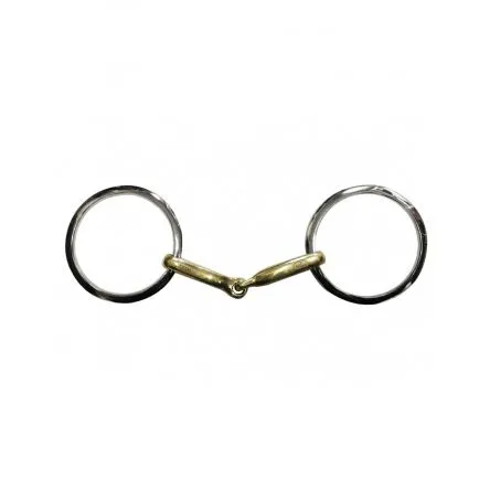 Meilleur Choix Mors Carr 14mm Grands anneaux plats Jump In - 125MM - GERMAN SILVER - 14MM