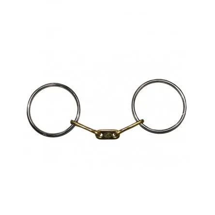 Mors grands anneaux Double brisure Canons plats Jump In - 125MM - GERMAN SILVER - 5MM Paiement Scuris