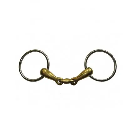 Mors gros canons Double brisure Anneaux 70mm Jump In - 115MM - GERMAN SILVER - 20MM Marque