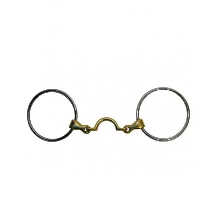 Prix Rduit Mors Grands anneaux Double brisure Passage de langue Jump In - 135MM - GERMAN SILVER - 17MM