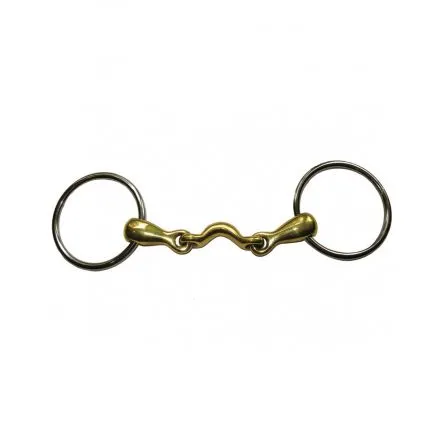 Prix Rduit Mors canons fins Double brisure avec passage de langue Jump In - 135MM - GERMAN SILVER - 17MM