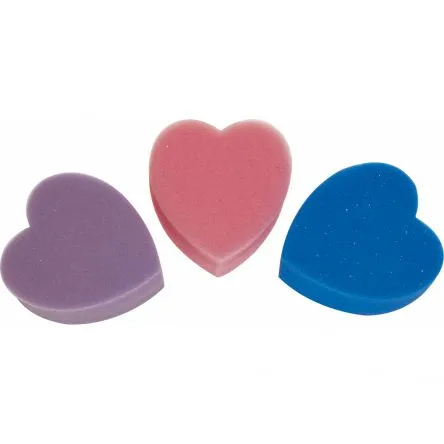 Usine Directe ponge forme Coeur - BLEU