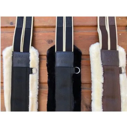 Produit De Marque Sangle Mouton Elastique One Jump'In - NOIR MOUTON ECRU - 125CM