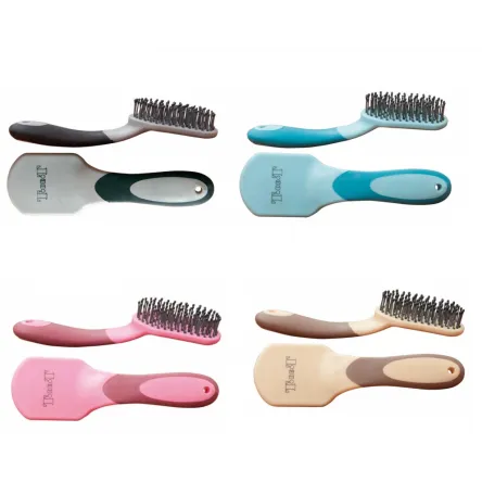 Livraison Gratuite Brosse A Criniere Gamme Bicolore T de T - BORDEAUX/ROSE