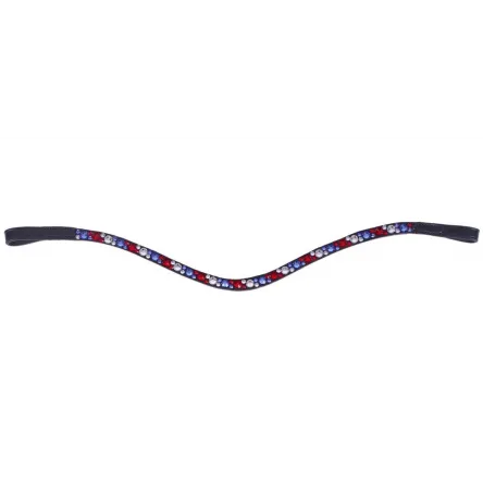 Frontal Cuir Noir QHP - BLEU/BLANC/ROUGE - COB/PUR-SANG Bon March