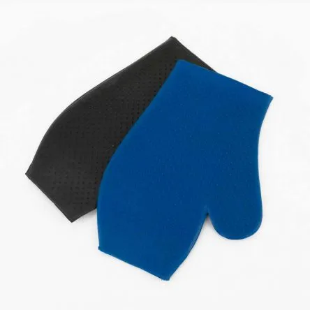 Gant de pansage Caoutchouc Lamicell – BLEU Achetez Aujourdhui