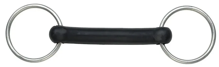 Mors droit caoutchouc flexi Shires - 115 mm Pas Cher