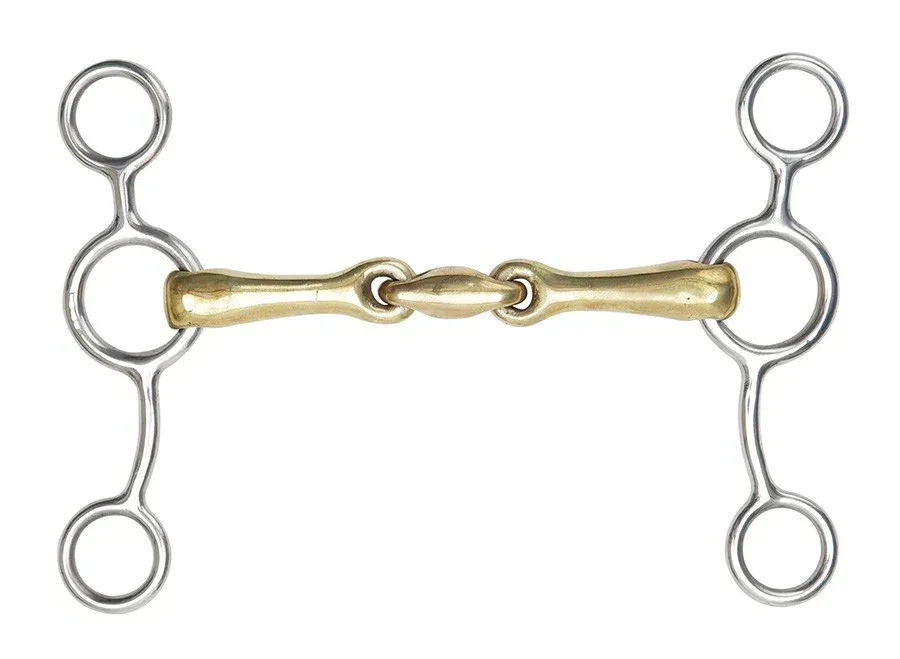 Mors Amricain double brisure laiton Shires - 115 mm Populaire