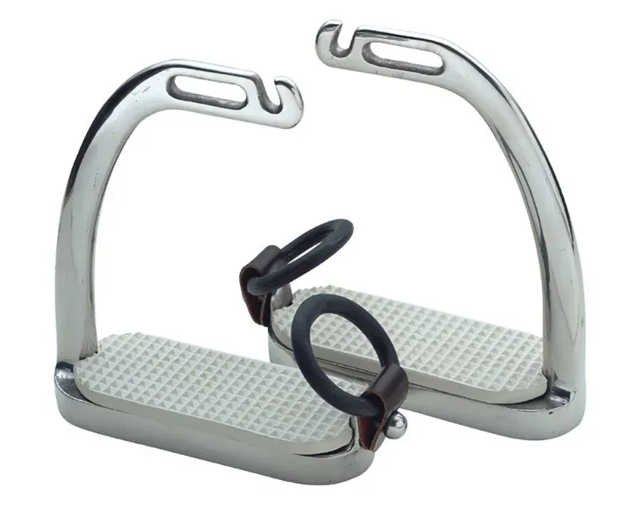 Satisfait Ou Rembours Etriers Fillis Peacock Shires - 10 cm - Acier inoxydable