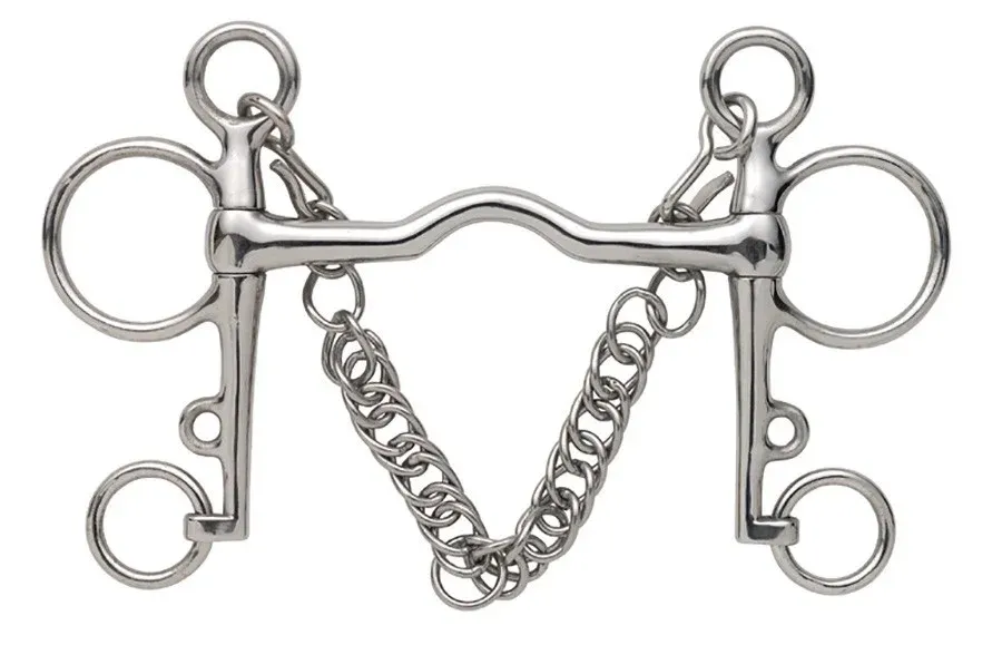 Mors Pelham droit avec passe langue Shires - 140 mm - Acier inoxydable Must-Have