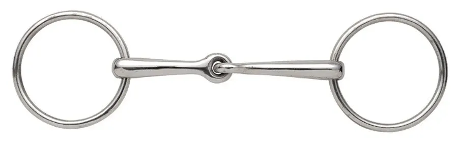 Mors simple brisure anneaux Shire - 140 mm - Acier inoxydable Paiement Scuris