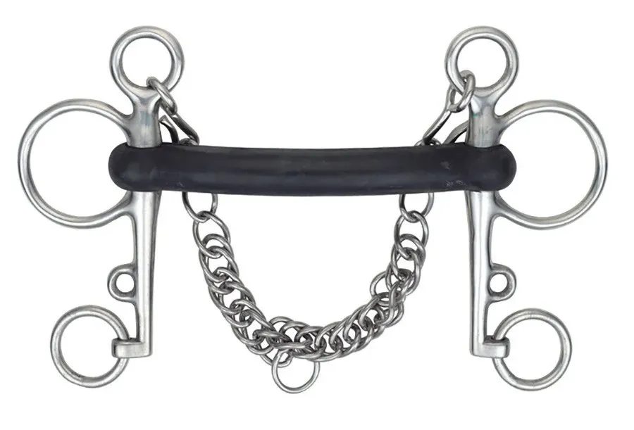 Acheter Direct Mors Pelham caoutchouc dur Shires – 150 mm