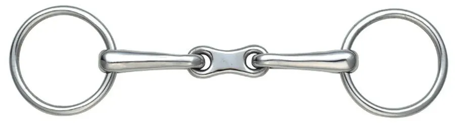Mors Bradoon double brisure Shires - 140 mm - Acier inoxydable Must-Have