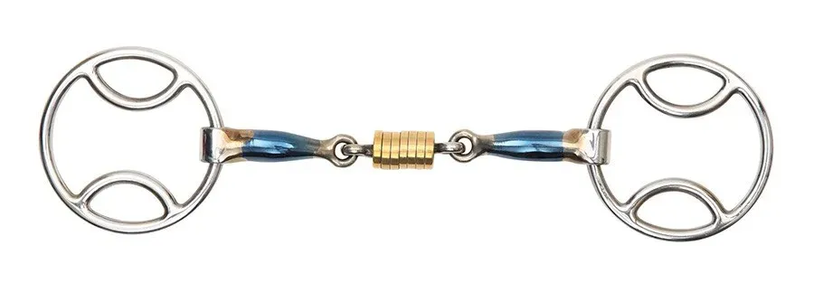 Nouveaut Mors 3 effets bouble brisure rouleaux Shires - 140 mm