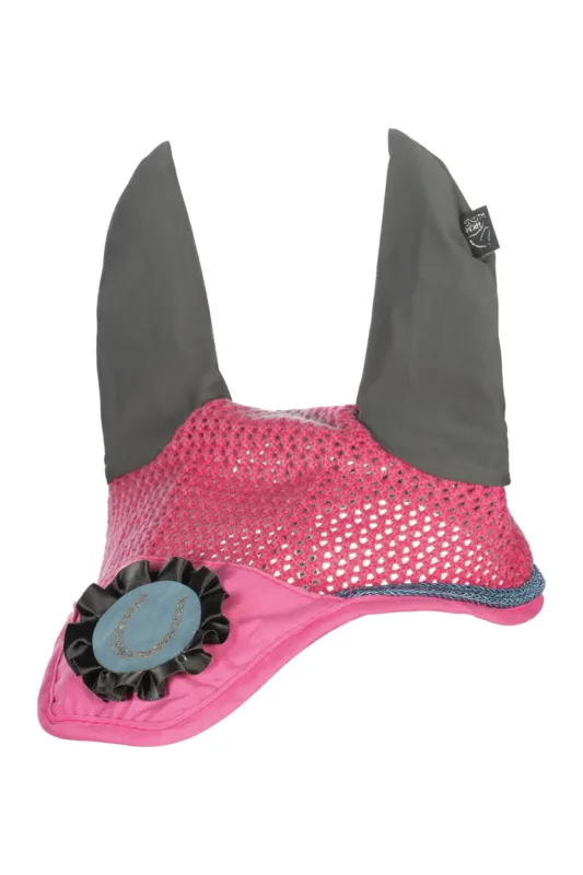 Pas Cher Bonnet anti-mouches HKM Nele - Shetland - Rose